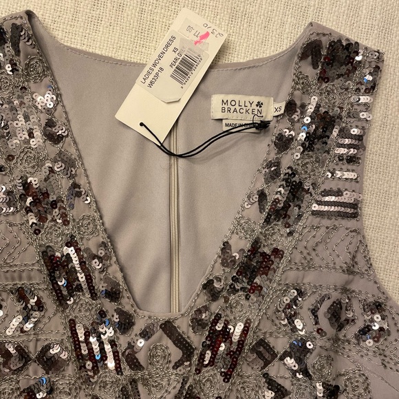 NWT MOLLY BRACKEN SEQUIN 
SLEEVELESS MINI DRESS XS - Picture 5 of 6